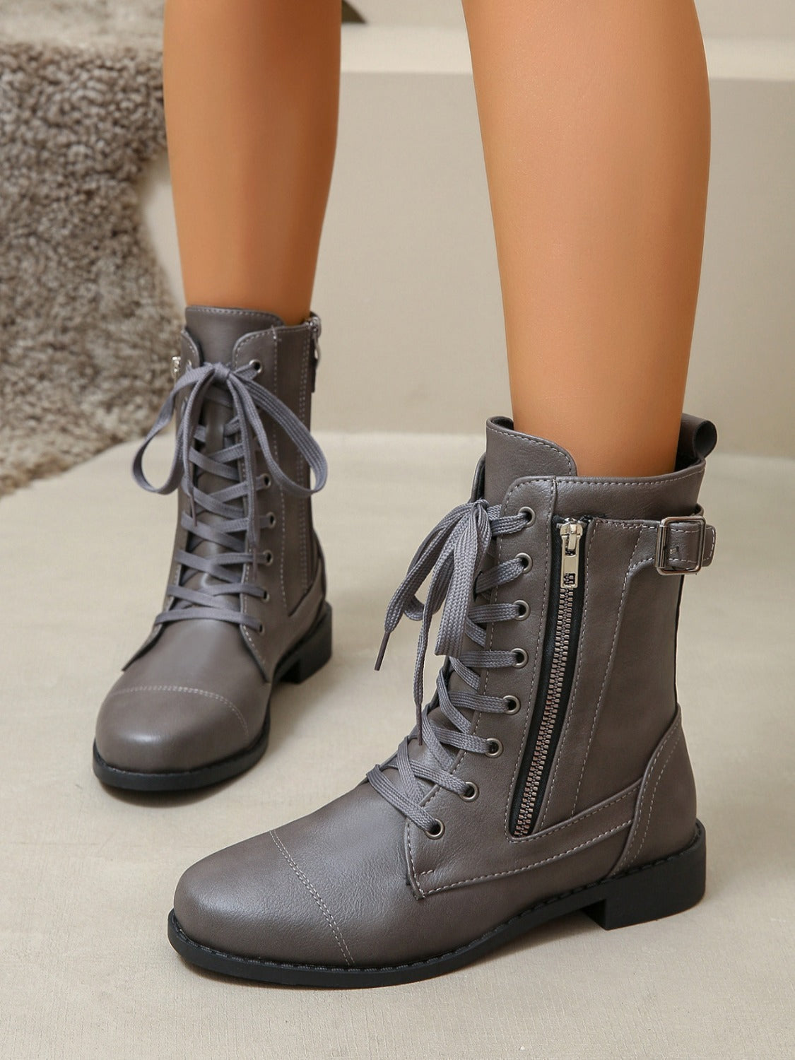 Elegante leren booties voor dames