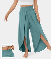 Poppy – Comfortabele Yogabroek met Elegante Wijde Pijpen