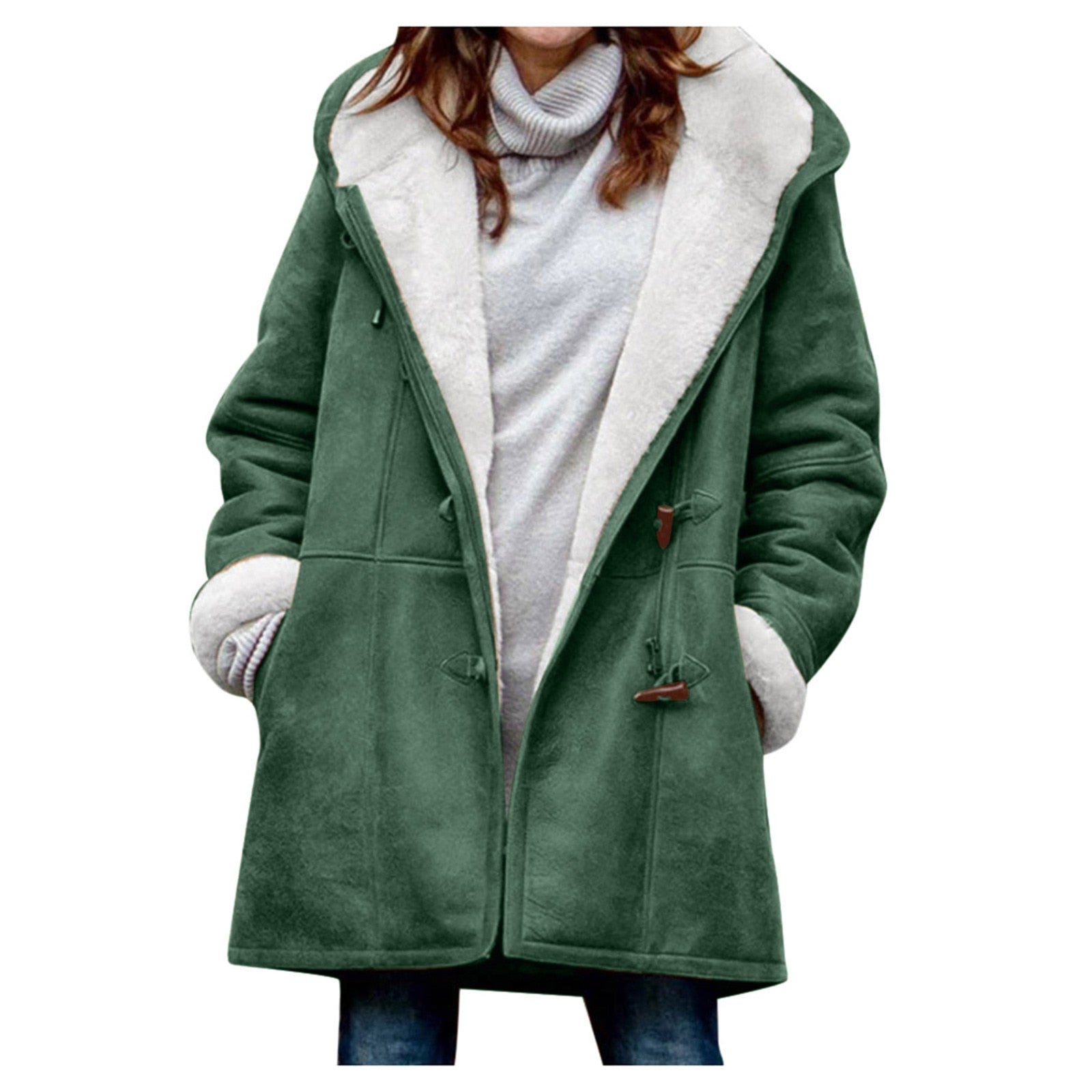 Emila | Warme Fleecejas met Capuchon voor Dames