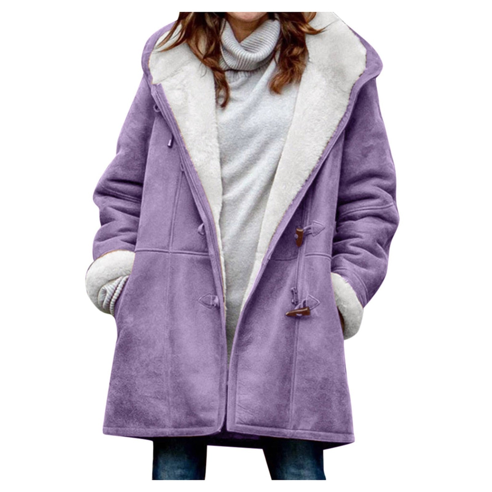Emila | Warme Fleecejas met Capuchon voor Dames