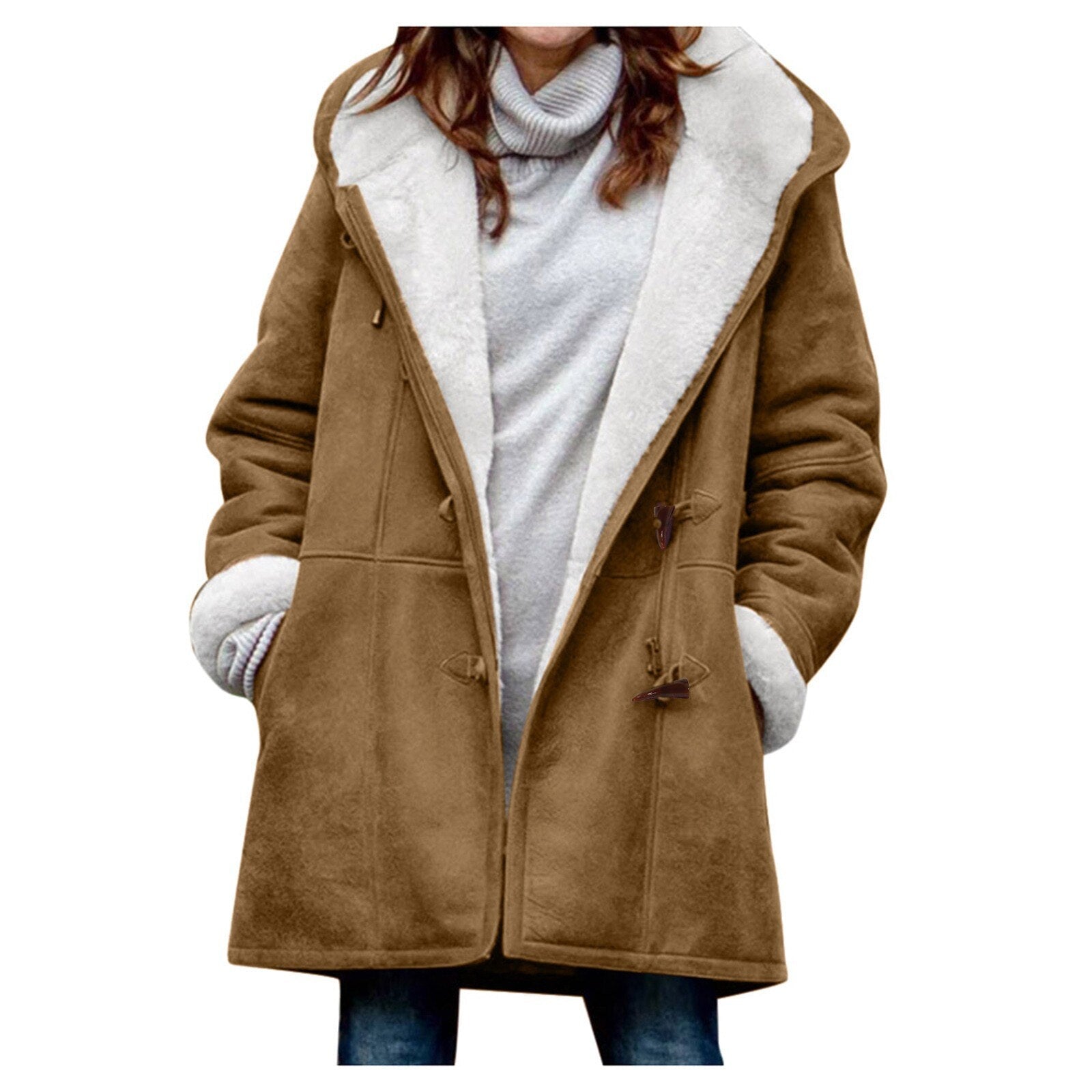 Emila | Warme Fleecejas met Capuchon voor Dames