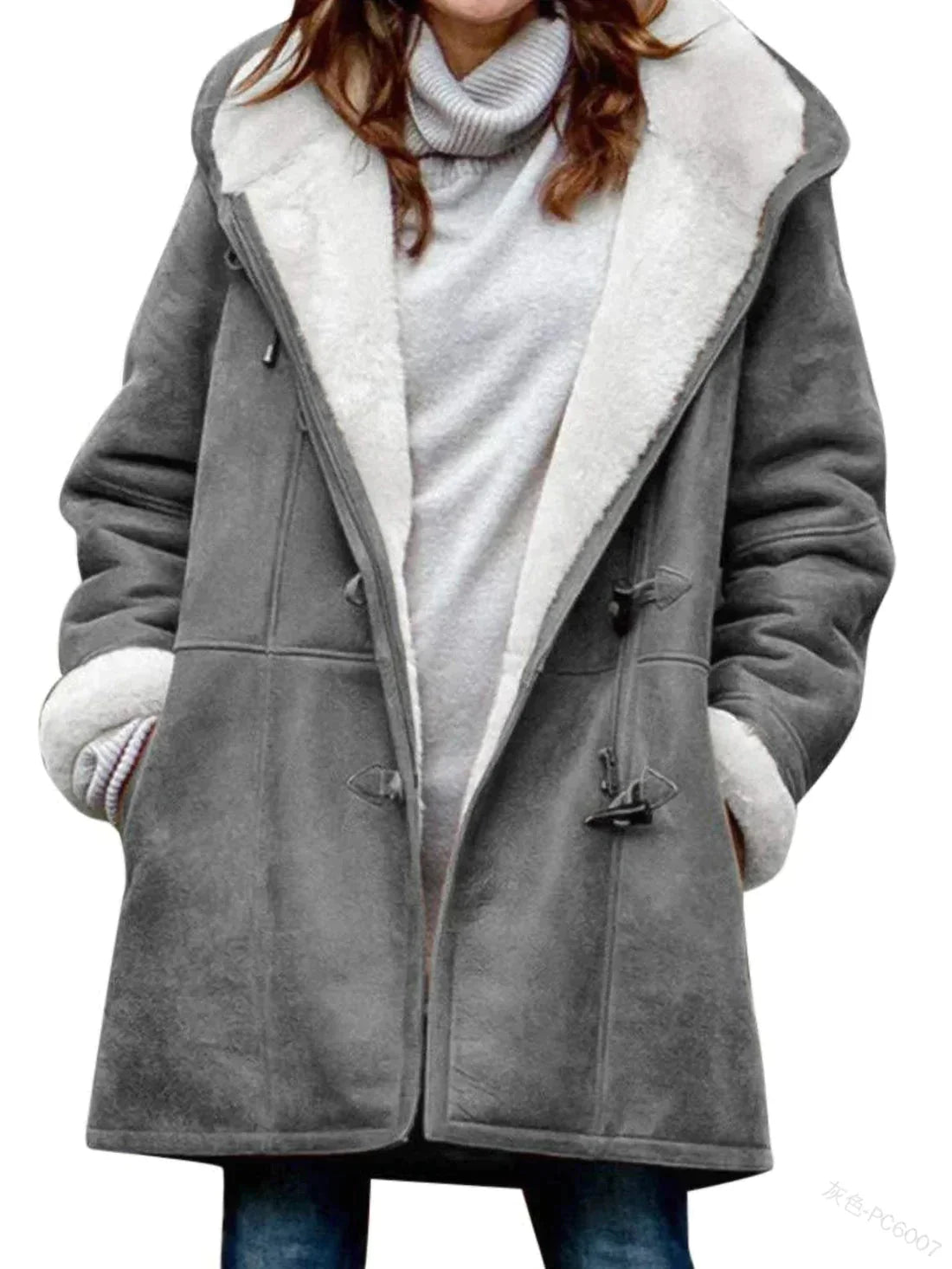 Emila | Warme Fleecejas met Capuchon voor Dames