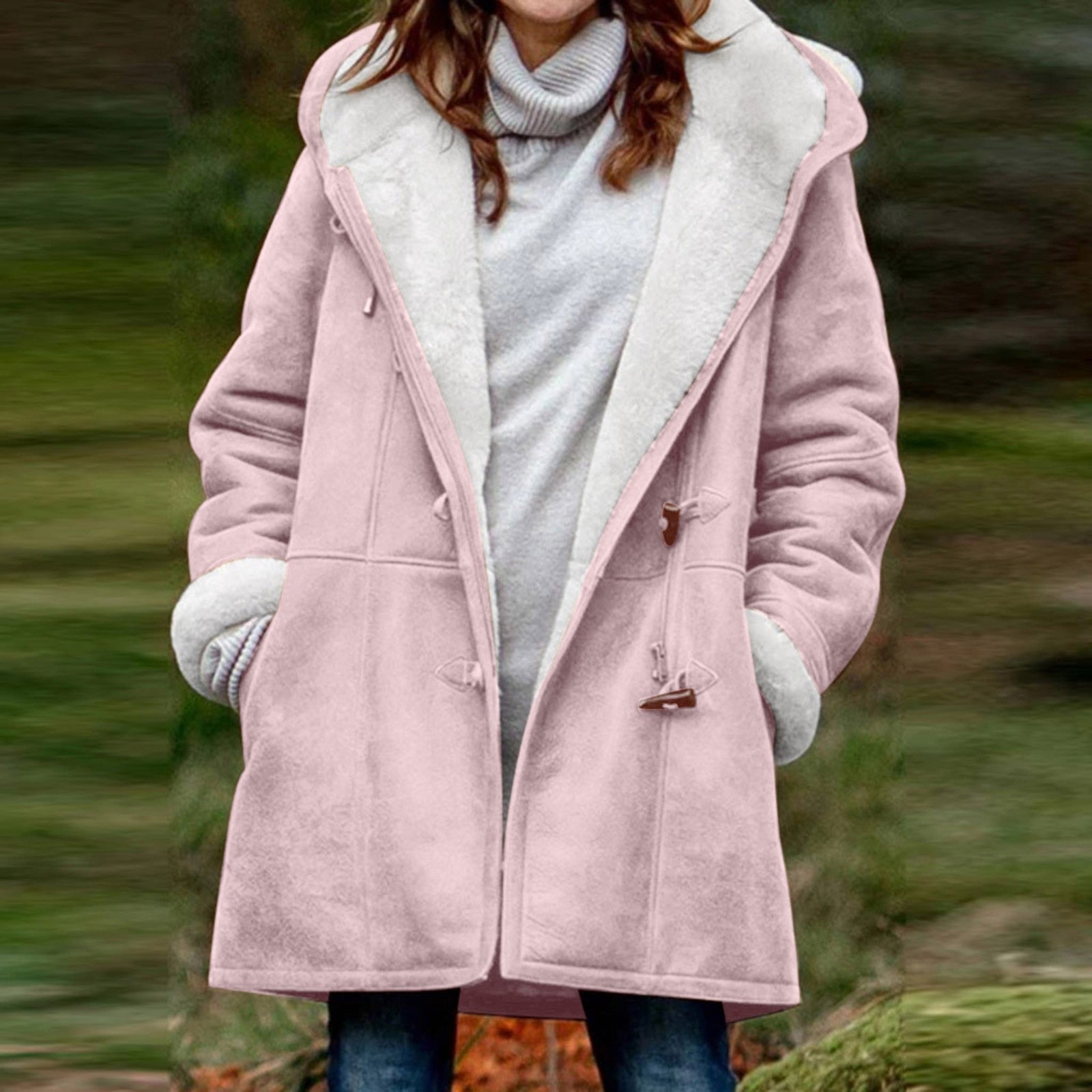 Emila | Warme Fleecejas met Capuchon voor Dames