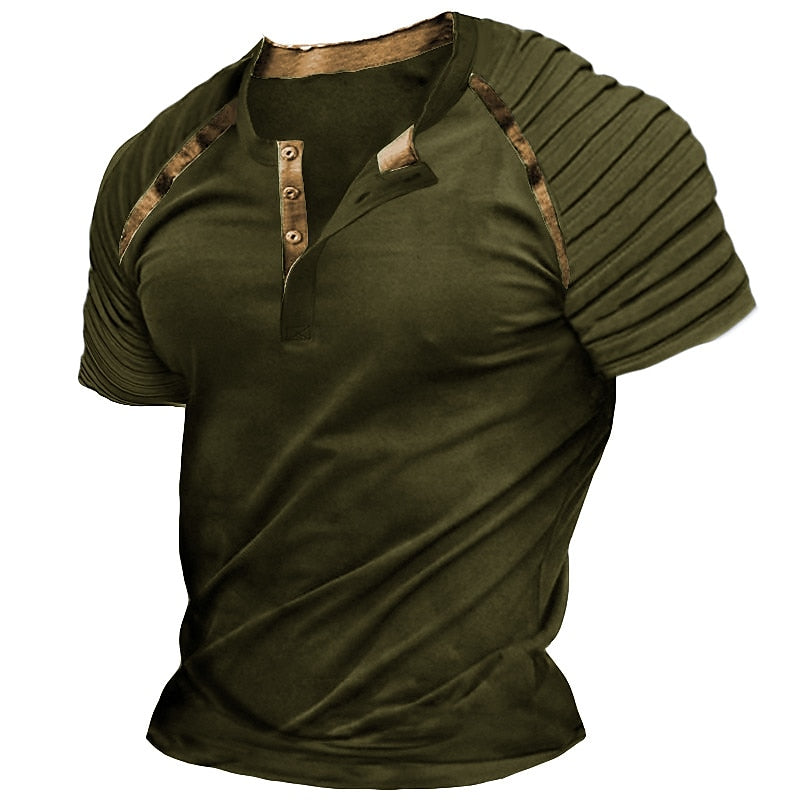 Rolly | Tijdloos Henley T-shirt met Textuur - De Perfecte Casual Look voor Elke Gelegenheid