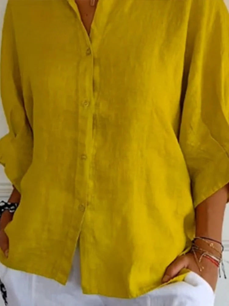Cheryl | Stijlvolle Linnen Damesblouse