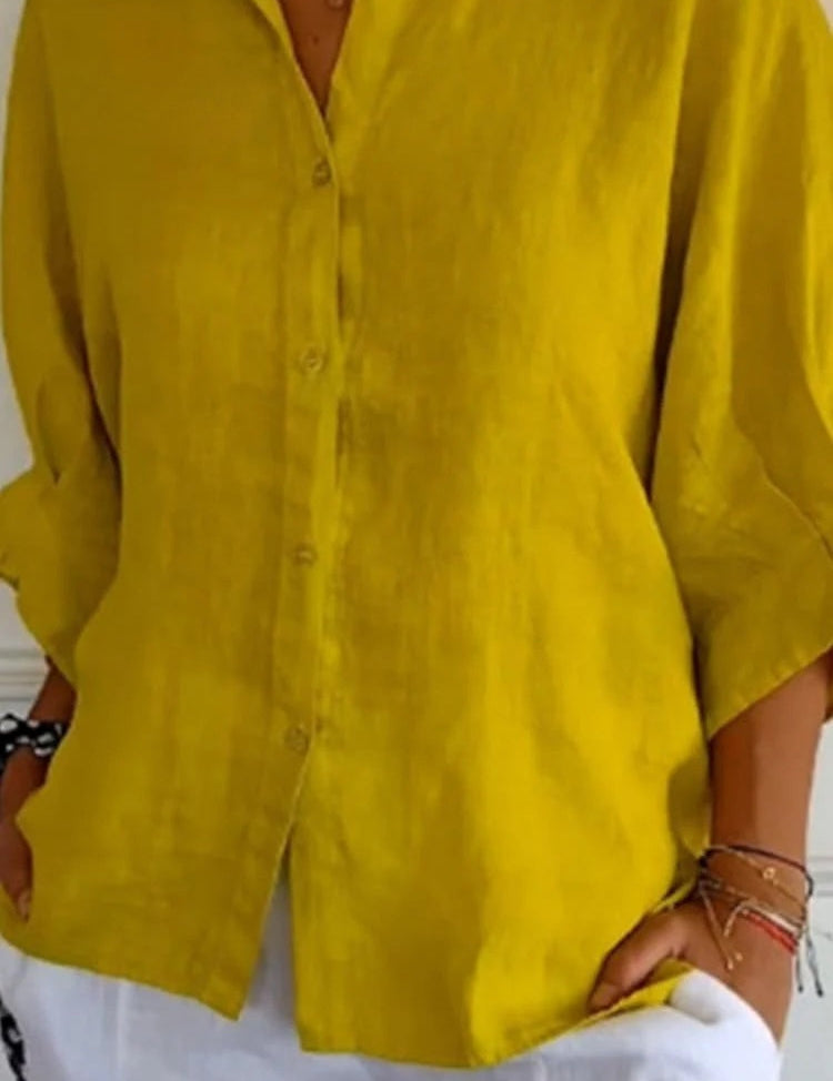 Cheryl | Stijlvolle Linnen Damesblouse