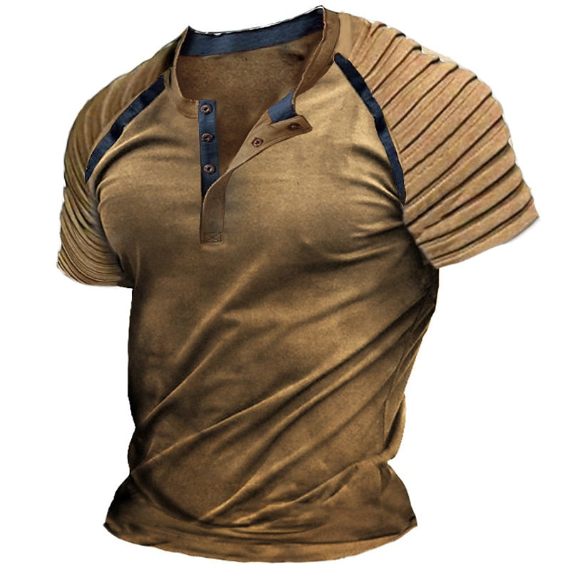 Rolly | Tijdloos Henley T-shirt met Textuur - De Perfecte Casual Look voor Elke Gelegenheid
