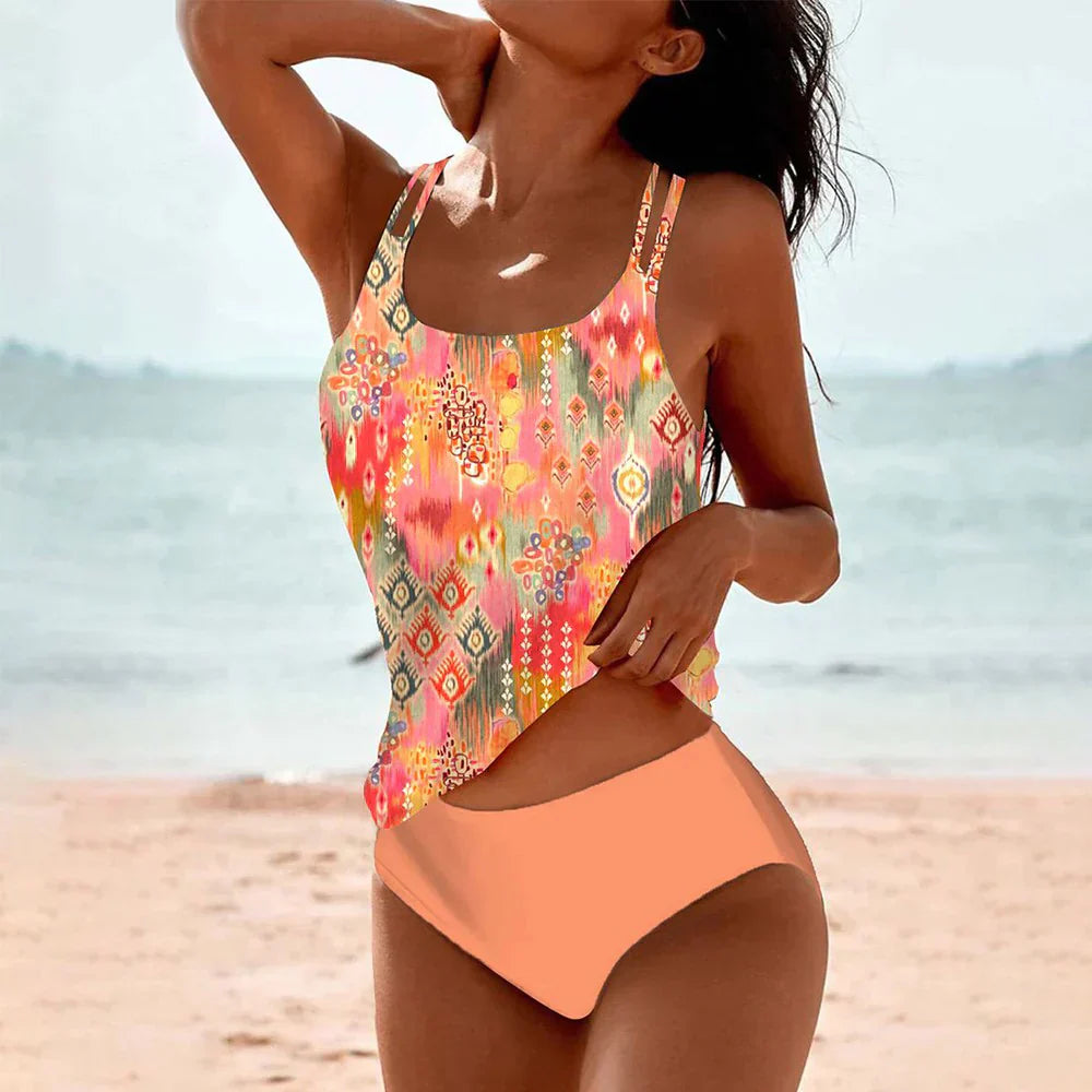 Mila | Boho Badpak – Zomerse Kleurenpracht voor Opvallende Strandlooks