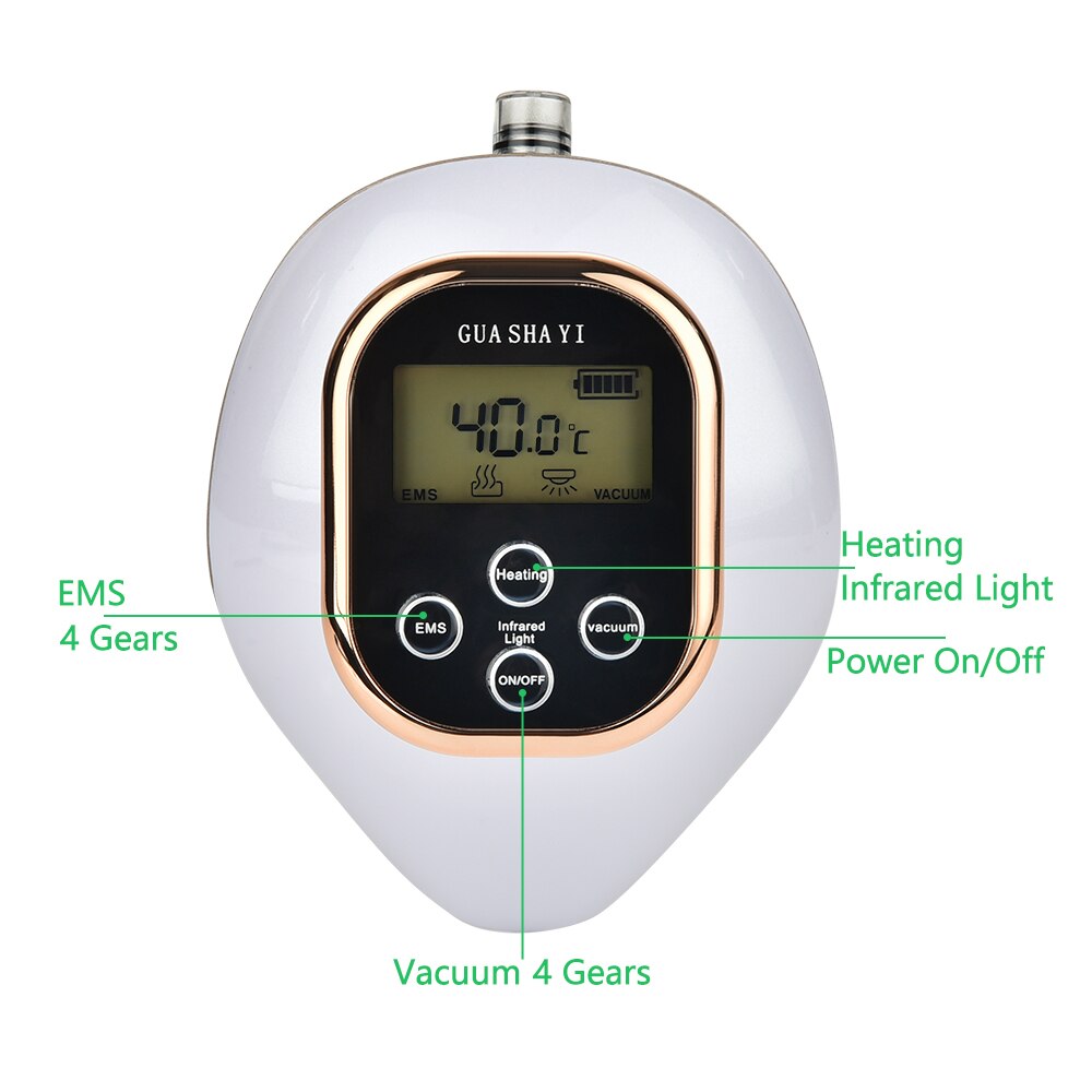Elektrische vacuüm lichaamsmassagemachine - LCD -display voor anti -cellulitis en spierverlichting-4
