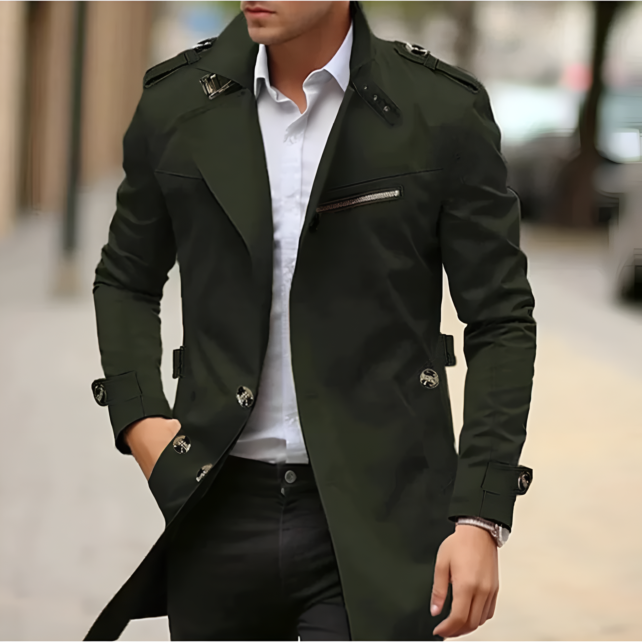 Sebastiaan | Stijlvolle Casual Trenchcoat voor Heren