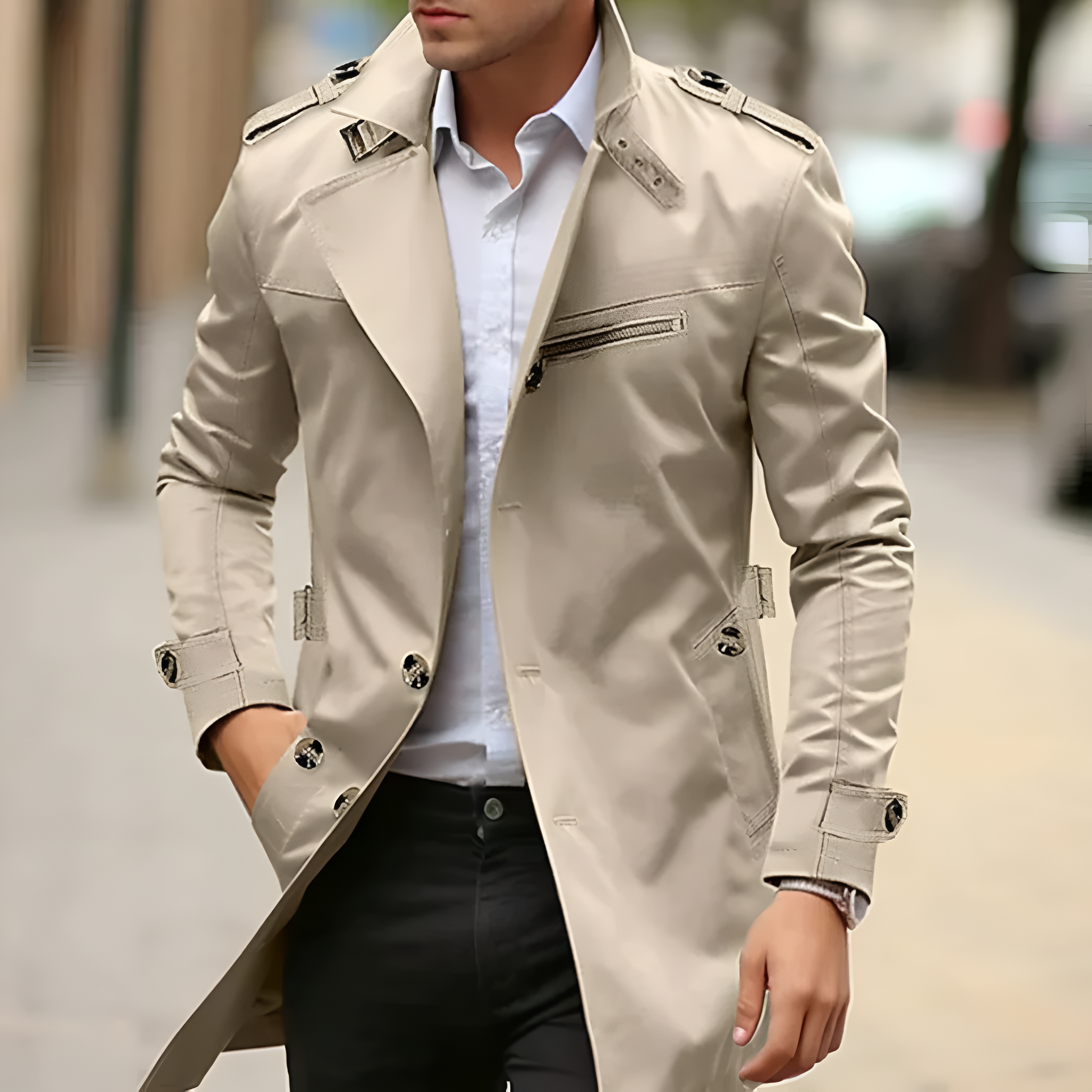 Sebastiaan | Stijlvolle Casual Trenchcoat voor Heren