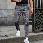 Roby | Trendy Geruite Slim-Fit Broek voor Heren