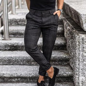 Roby | Trendy Geruite Slim-Fit Broek voor Heren