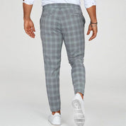 Roby | Trendy Geruite Slim-Fit Broek voor Heren