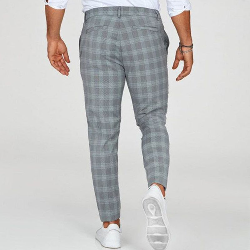 Roby | Trendy Geruite Slim-Fit Broek voor Heren