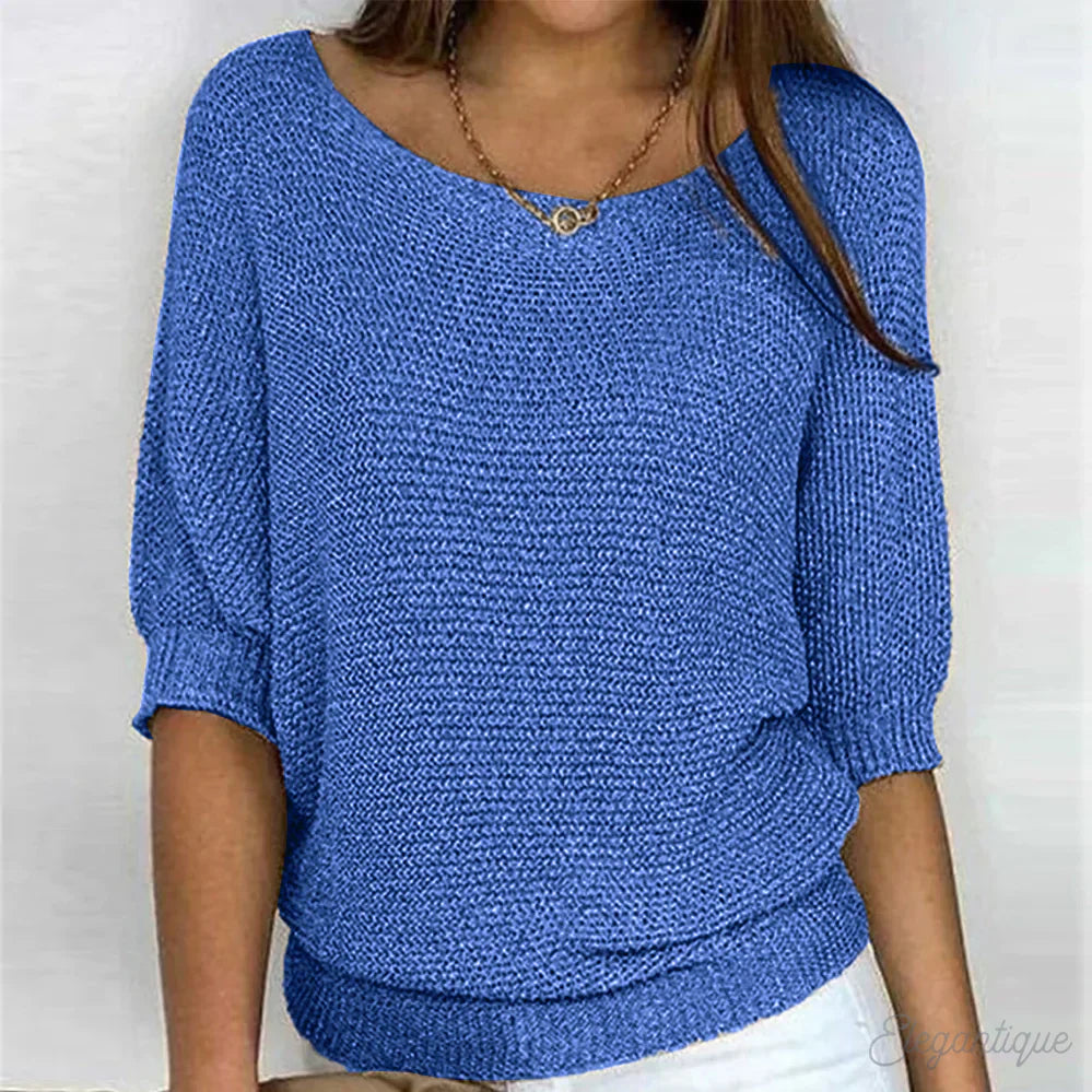Zoey | Gebreide Casual Damestrui – Comfortabele en Stijlvolle Trui