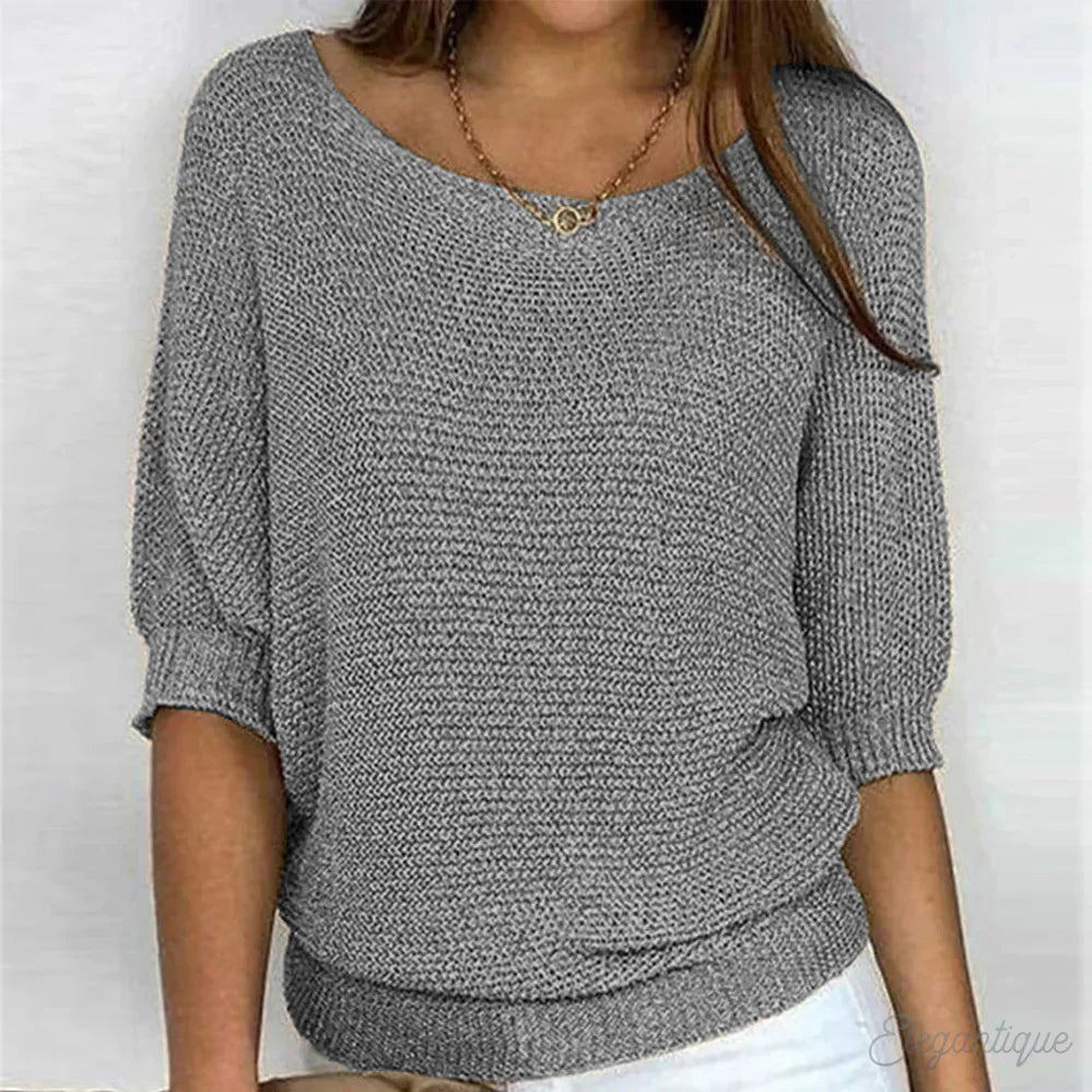 Zoey | Gebreide Casual Damestrui – Comfortabele en Stijlvolle Trui