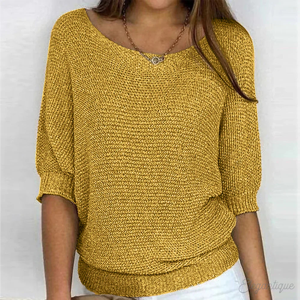 Zoey | Gebreide Casual Damestrui – Comfortabele en Stijlvolle Trui