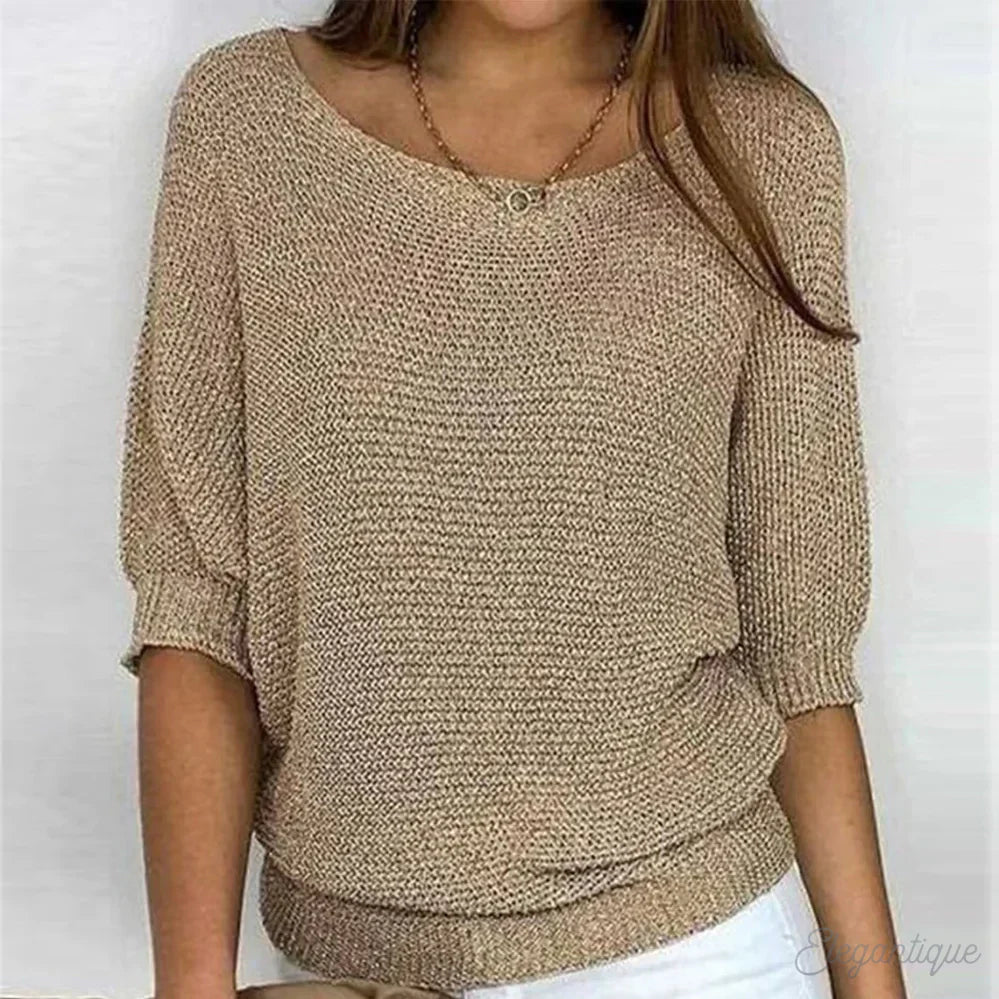 Zoey | Gebreide Casual Damestrui – Comfortabele en Stijlvolle Trui
