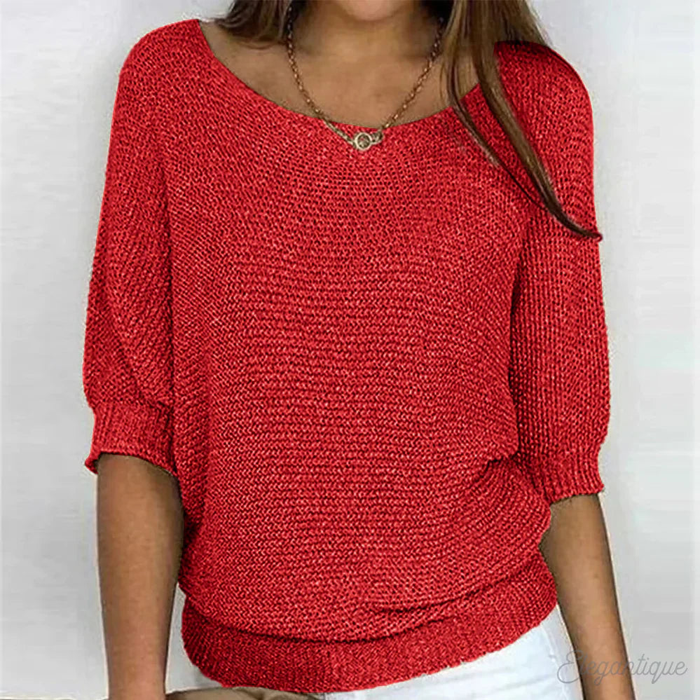 Zoey | Gebreide Casual Damestrui – Comfortabele en Stijlvolle Trui