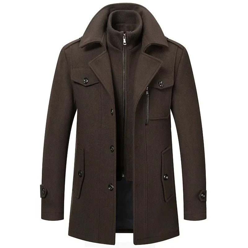 Abel | Warm en Elegant Tweedelige Winterjas voor Heren