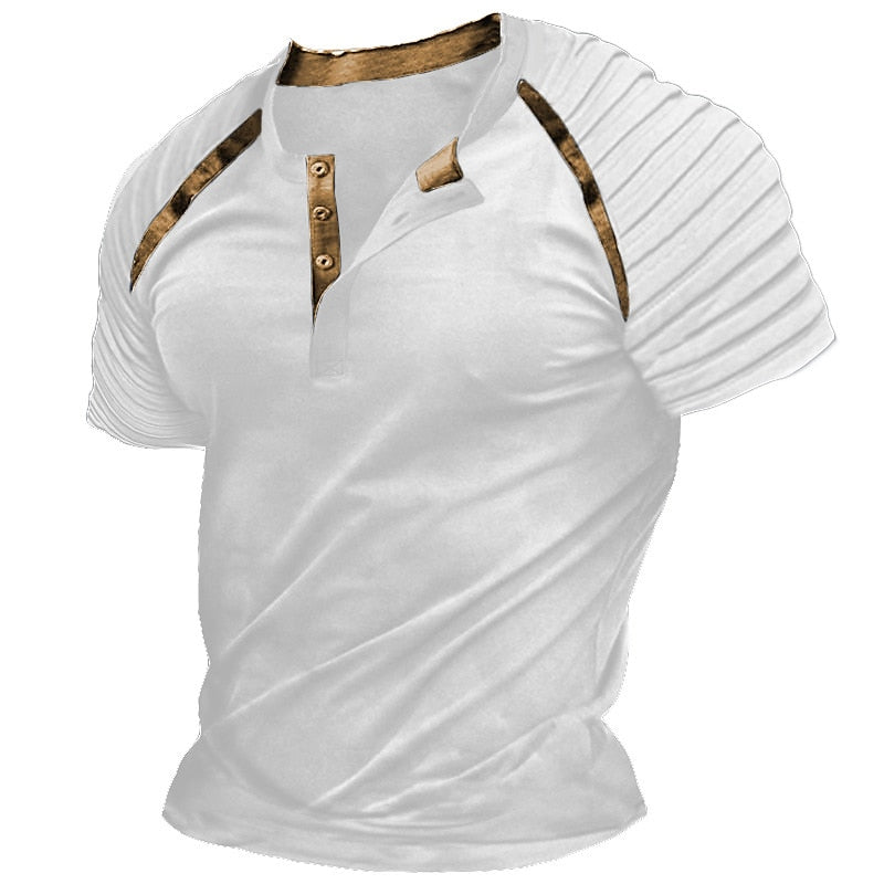 Rolly | Tijdloos Henley T-shirt met Textuur - De Perfecte Casual Look voor Elke Gelegenheid